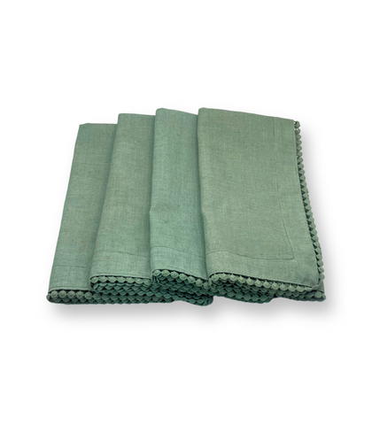 Servilleta  Linoblend “Bolita" tamaño Banquete (Set de 4 piezas)