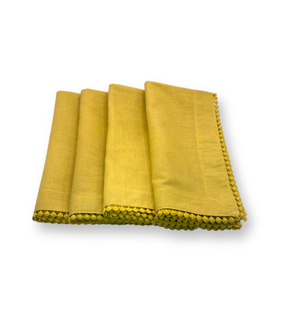 Servilleta  Linoblend “Bolita" tamaño Banquete (Set de 4 piezas)