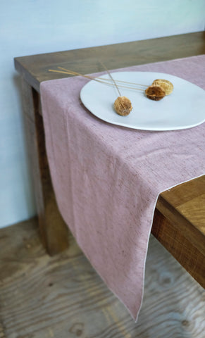 Camino de mesa "Linoblend“  con festón