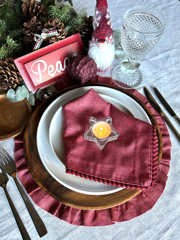 Individual de mesa Linoblend "Blonda" (Set de 6)