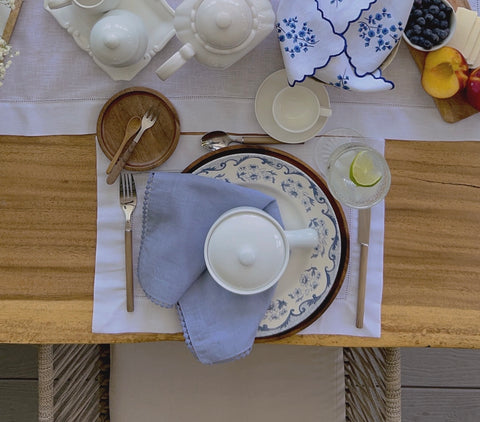 Individual de mesa Linoblend "Tru-tru" (Pack de 4)