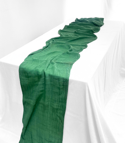 Camino de mesa "Simple", en gasa de algodón extra largo.