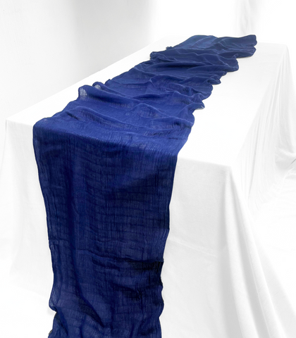 Camino de mesa "Simple", en gasa de algodón extra largo.