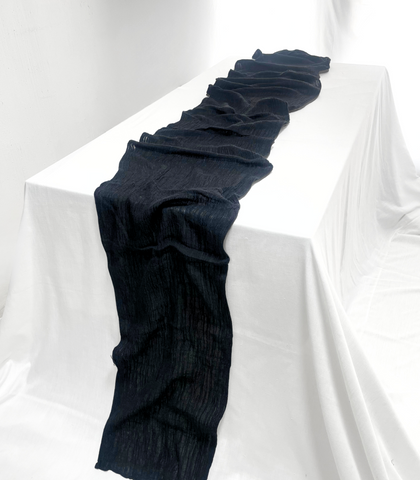 Camino de mesa "Simple", en gasa de algodón extra largo.