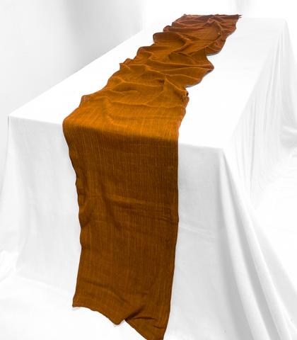 Camino de mesa "Simple", en gasa de algodón extra largo.