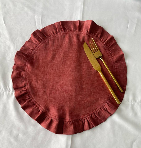 Individual de mesa Linoblend "Blonda" (Set de 6)