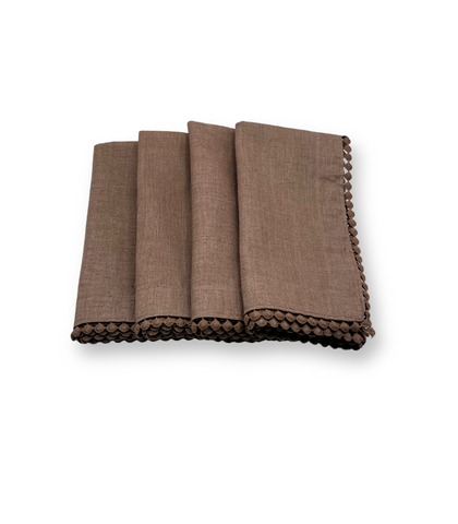 Servilleta  Linoblend “Bolita" tamaño Casual (Set de 4 piezas)