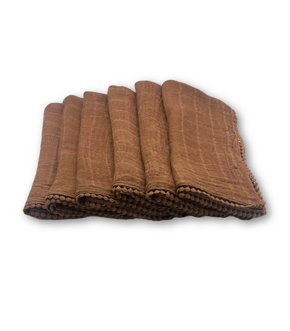 Servilleta de gasa “Bolita" (Set de 6 servilletas)