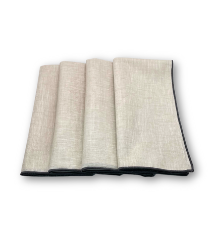 Servilleta linoblend Festón set de 4