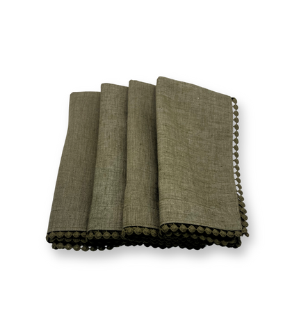 Servilleta  Linoblend “Bolita" tamaño Casual (Set de 4 piezas)