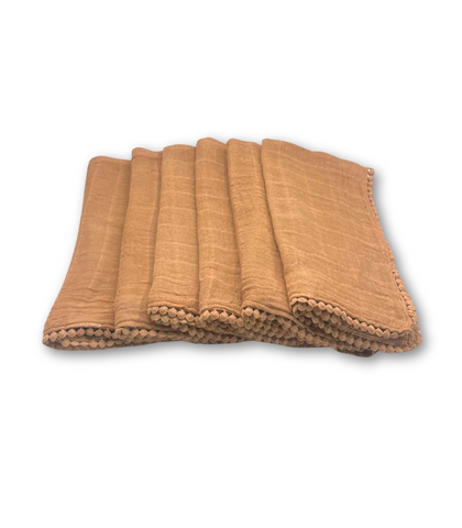 Servilleta de gasa “Bolita" (Set de 6 servilletas)